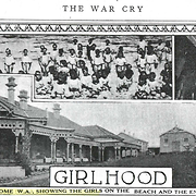 Girlhood - Cottesloe Girl's Home (W.A.), Showing the Girls on the Beach and the Entrance Hall